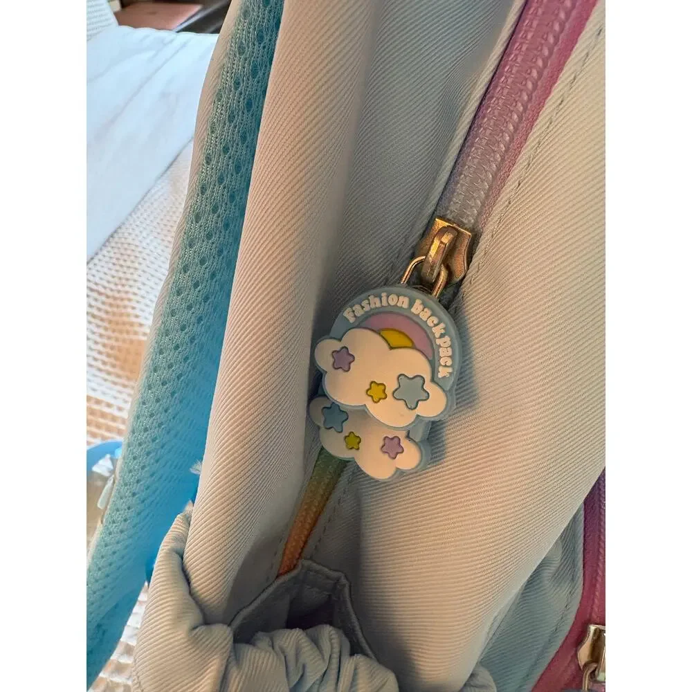 Mom’s Helper Kids Kawaii Bunny School Backpack Blue Fantasy NWT